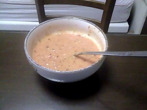 grated tomato soup with milk